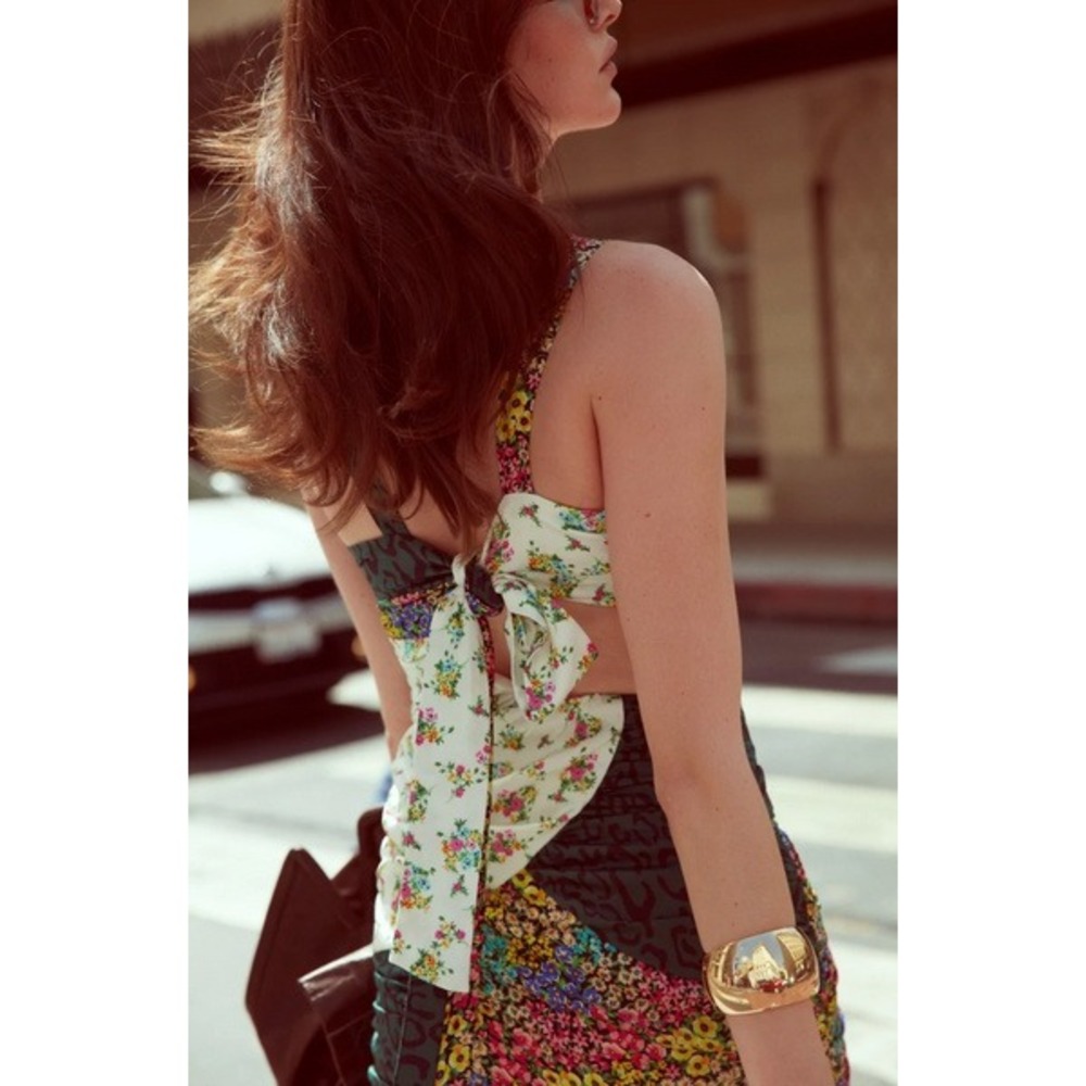 NWT For Love and Lemons Darlene Cutout Mini Dress (MSRP: $259) Size Medium - Picture 4 of 9